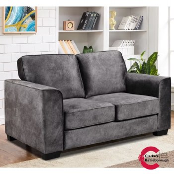 Sofia 2 Seater Sofa Dark Grey