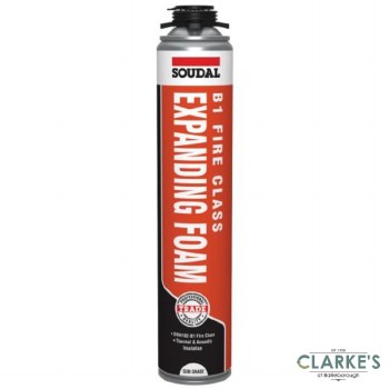 Soudal B1 Fire Rated Expanding Foam Gun Grade 750ml