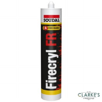 Soudal Firecryl FR Fire Rated Acrylic Sealant White