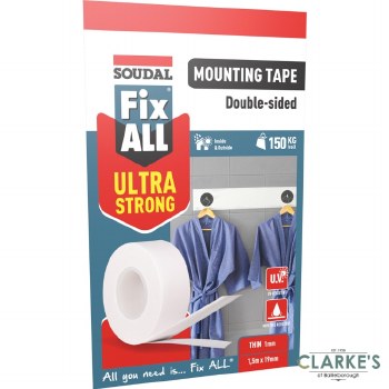 Soudal Fix All Ultra Strong Mounting Tape 19mm