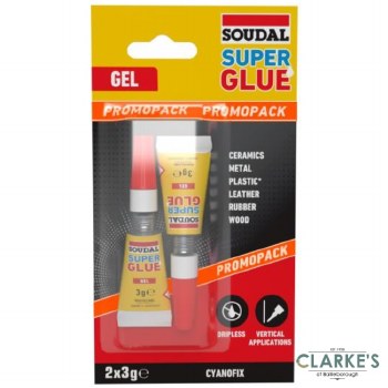 Soudal Super Glue Gel 2 x 3g