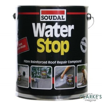 Soudal Water Stop Instant Roof Waterproofing Grey 4kg