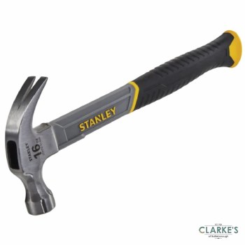 Stanley Curved Claw Fibreglass Shaft 450g (16oz) Hammer