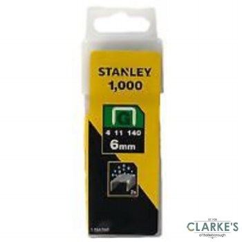 Stanley G Type Staples 6mm