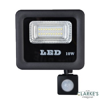 Auriga Ultra PIR 10W LED Flooflight IP66 Black