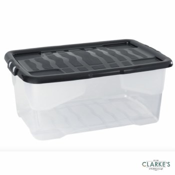Strata Curve Storage Box with Lid 42 Litre