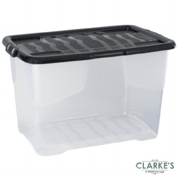 Strata Curve Storage Box with Lid 65 Litre