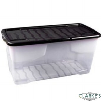 Strata Curve Storage Box with Lid 80 Litre