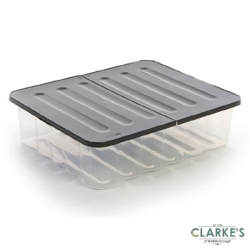 Strata Curve Underbed Storage Box with Lid 30 Litre