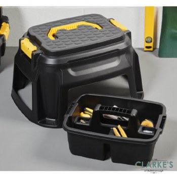 Strata Heavy Duty Step Stool with Storage Compartrment