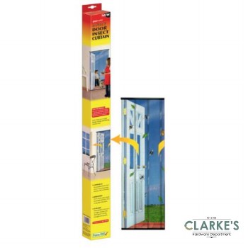 Easy-Fit 4 Piece Door Insect Curtain