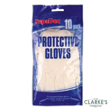 SupaDec Latex Disposable Gloves