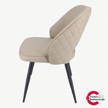 Sutton PU Dining Chair Mink