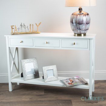 Rivera 3 Drawer Console Table
