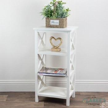 Rivera 4 Tier Shelf Unit White