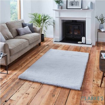 Teddy Rug Silver 120 x 170cm