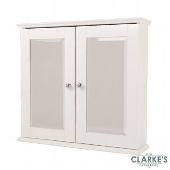 Tema New England Double Bathroom Cabinet with Mirror