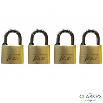 Tessi Brass Padlock Set of 4