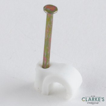 Thorsman TC5-7 Round Cable Clips White