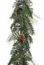 Garland With Baubles 175cm