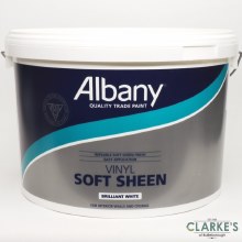 Albany Vinyl Soft Sheen Brilliant White Paint 10 Litre