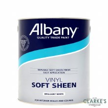 Albany Vinyl Soft Sheen Brilliant White Paint 2.5 Litre