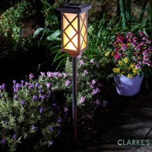 Arezzo Flaming Torch - Garden Solar Stake Light