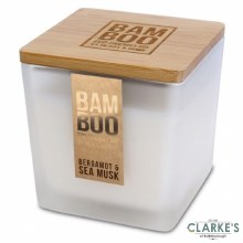 BAMBOO Large Jar Candle Bergamot & Sea Musk