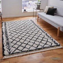 Boho 7043 White/Black Rug 120 x 170cm