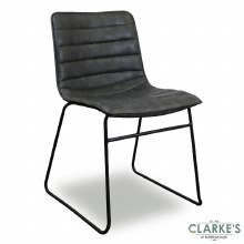 Brooklyn PU Dining Chair Grey Brooklyn PU Dining Chair Grey