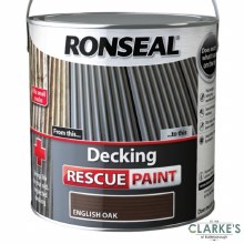 Ronseal Decking Rescue Paint English Oak 2.5 Litre Ronseal Decking Rescue Paint English Oak 2.5 Litre