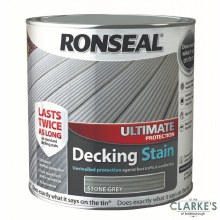 Ronseal Ultimate Protection Decking Stain Stone Grey 2.5 Litre