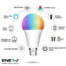 ENER-J Smart B22 RGB, White, Warm White Dimable Bulb B22 ENER-J Smart B22 RGB, White, Warm White Dimable Bulb B22