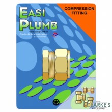 Easi Plumb 1/2" Brass Compression Stop End