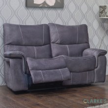 Emilio 2 Seater Recliner Sofa Dark Grey