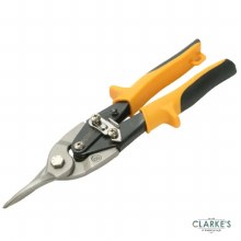 Faithfull Yellow Compound Aviation Snips Straight Cut 250mm