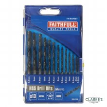 Faithfull Metric HSS Drill Bit Set 1.5 - 6.5mm