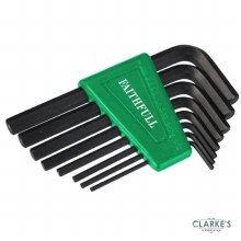 Faithfull Short Arm Hex Key Set Imperial Sizes