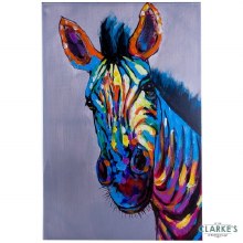 Zebra Style - Wall Art on Canvas 60 x 90 cm