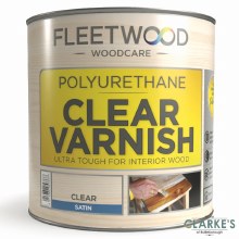 Fleetwood Polyurethane Varnish Clear Satin 1 Litre