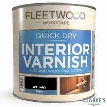 Fleetwood Quick Dry Interior Varnish Walnut Satin 1 Litre