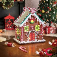 Gingerbread Candy Chalet Christmas Decoration