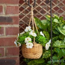 Hanging Basket Bouquet White