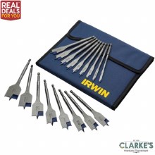 Irwin Blue Groove 4X Flat Bit Set 17 Piece