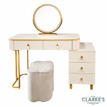 Nadia Dressing Table Set White