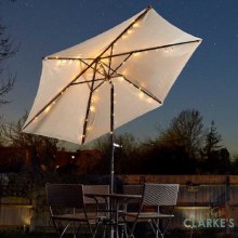 Solar Garden Parasol String Lights