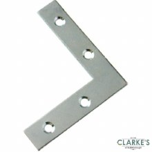 Perry Corner Plates Zinc Plated 75mm Pack of 10