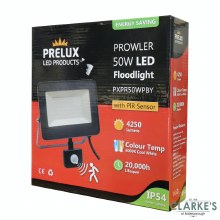 Prelux IP54 LED 50W Floodlight with Movement Sensor