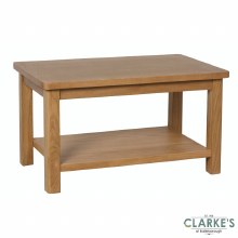 Purdi Oak Coffee Table with Shelf