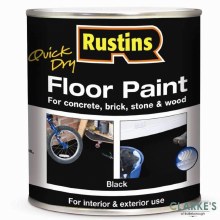 Rustins Floor Paint Black 2.5 Litre